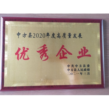 2020年度高質量發展優 秀企業